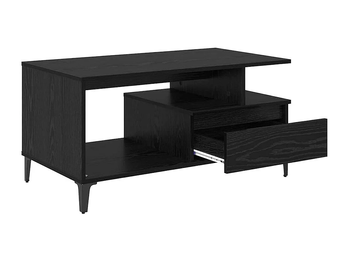 Table basse Chêne noir 90 x 49 x 45 cm Bois d'ingénierie