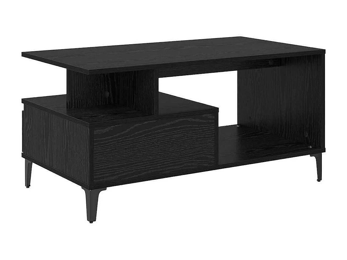 Table basse Chêne noir 90 x 49 x 45 cm Bois d'ingénierie