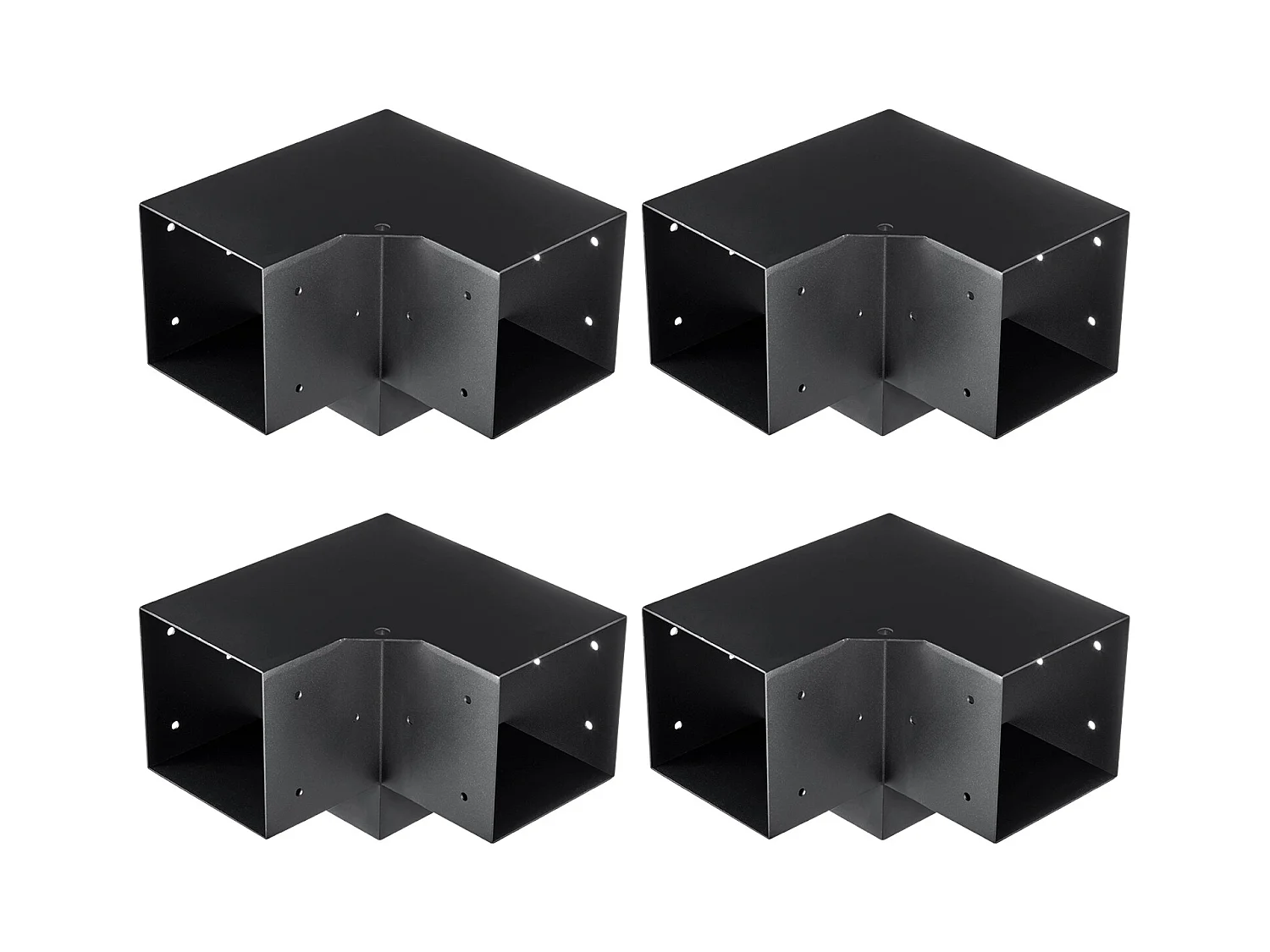 Stützensatz für Pergola SucceBuy 15.24x15.24 cm 3 innere Wege 14.2x14.2 cm 4 Stück