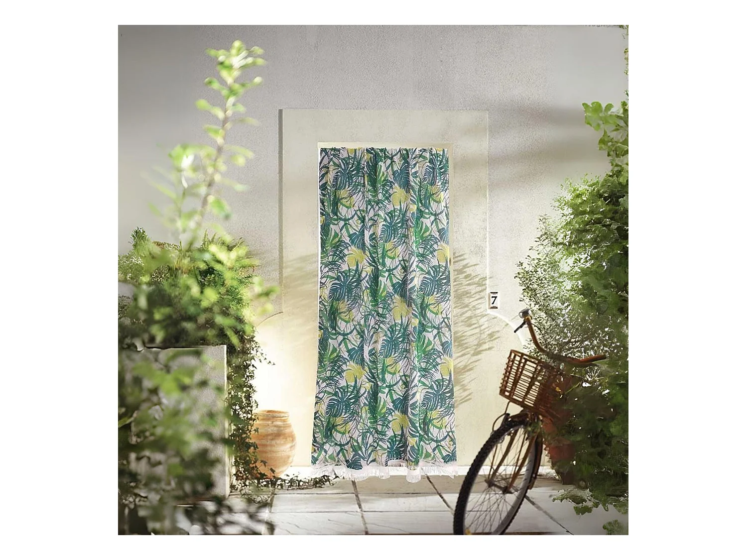 TOISON D'OR - Rideau - Simple - Miramas - 140x225 cm - Protection chaleur et insectes - Jungle