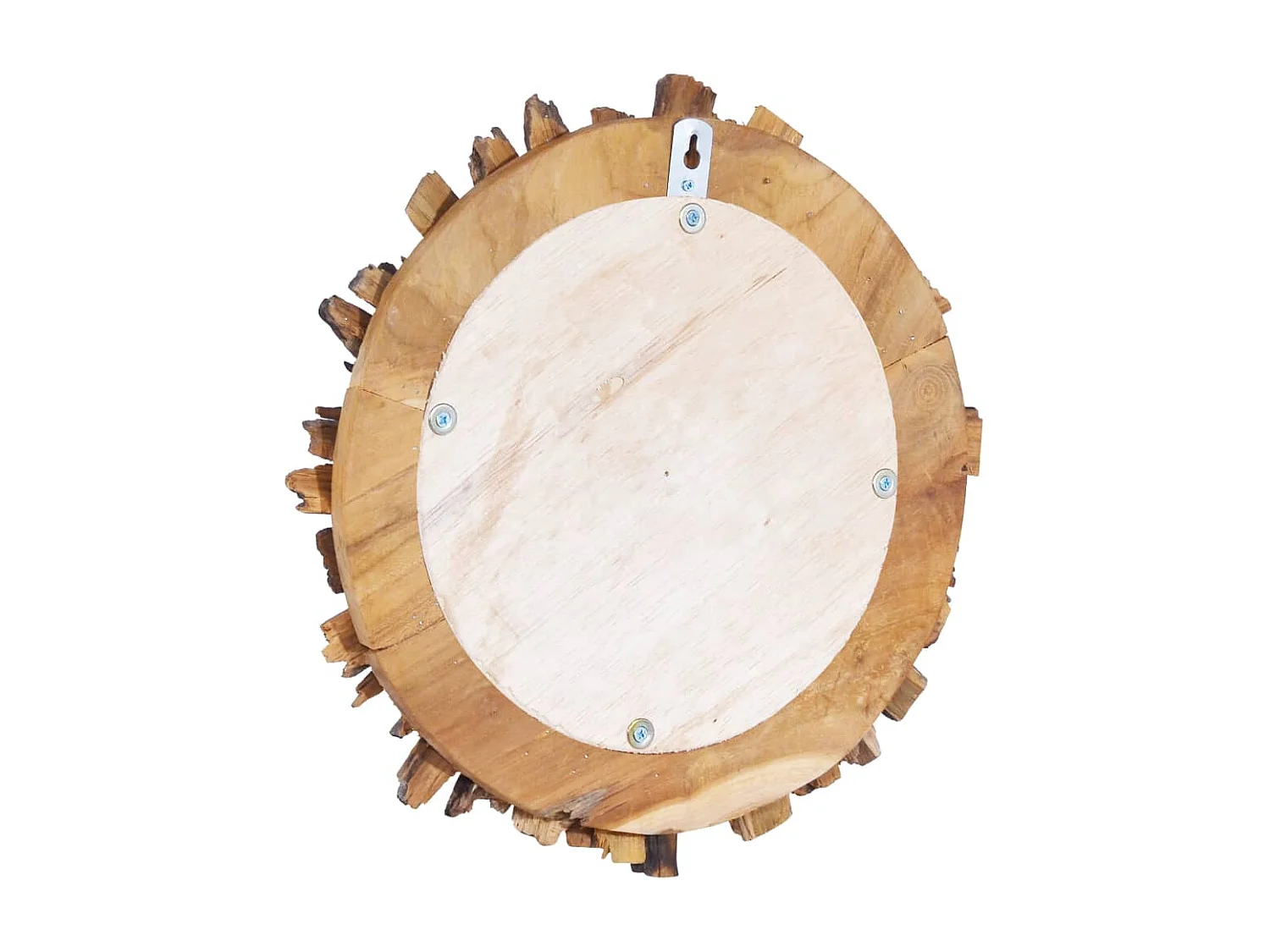 Espelho Redondo de Teca 60 cm para Decoração Elegante