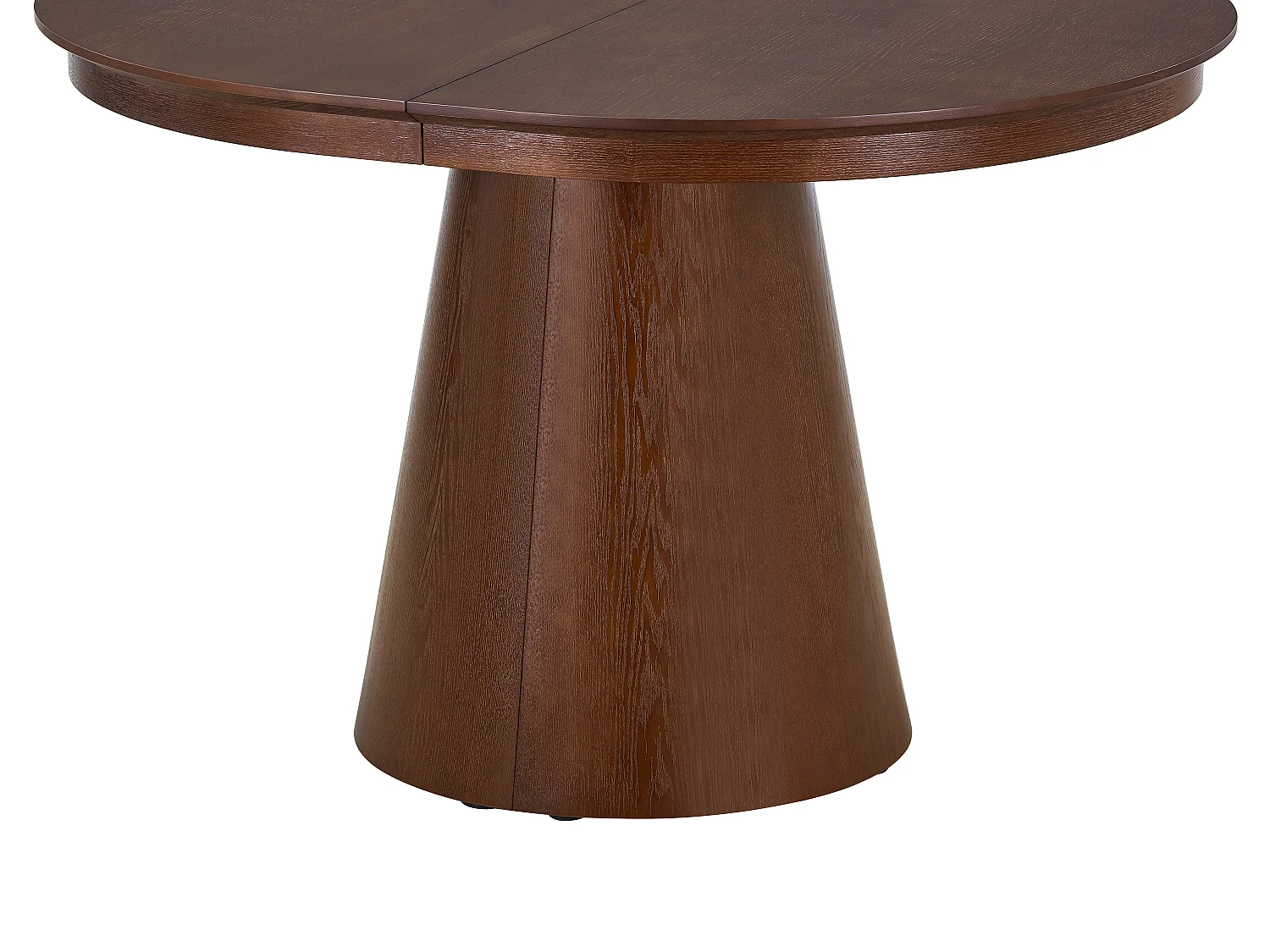 Table à manger extensible 4 à 10 personnes placage frêne - Naturel foncé - PRISLA