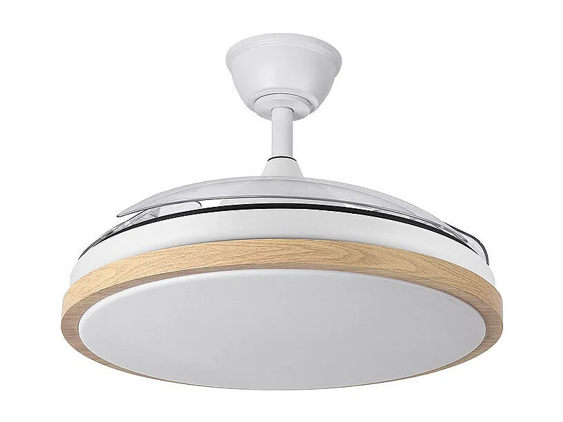 Ventilador Dc Evros L Blanco Led Control Remoto Y Memoria Color