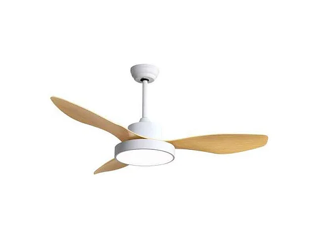 Ventilador Dc Hayate L Blanco Haya Led Memoria De Color Y Temporizador