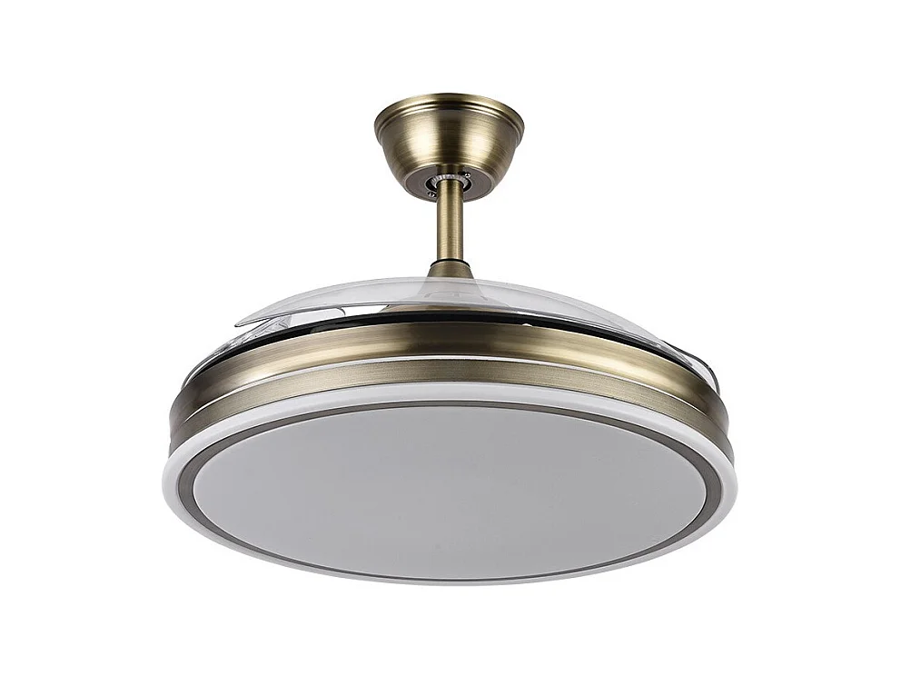 Ventilador Dc Bayomo L Dorado Led Con Memoria De Color