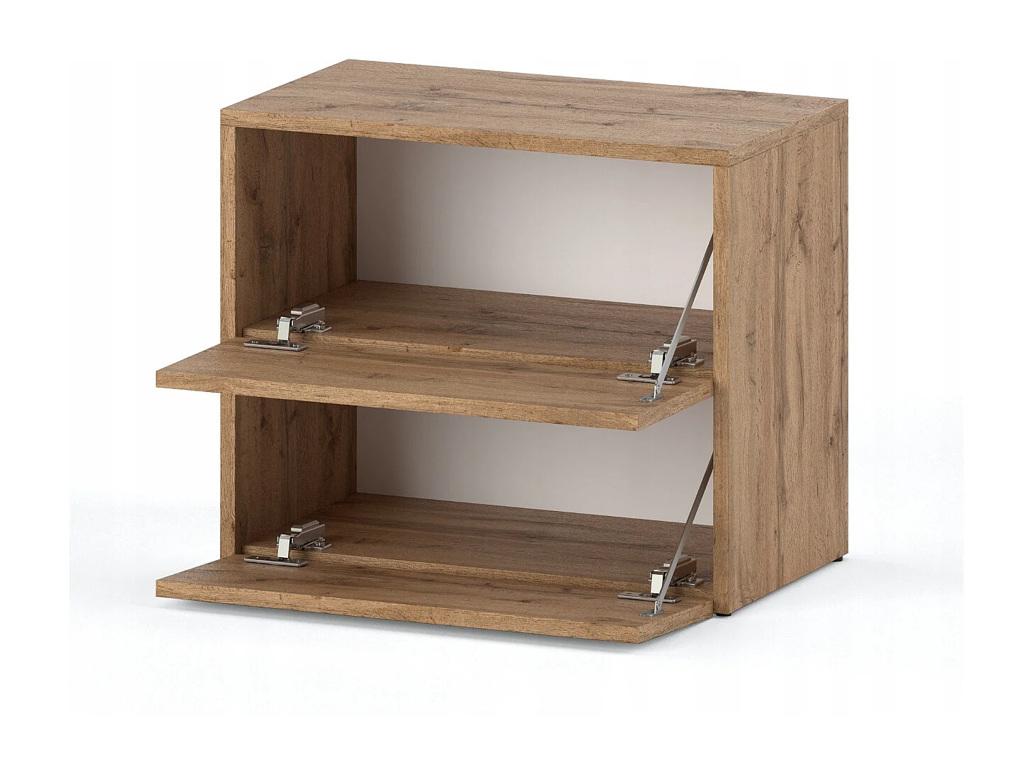 Meuble à Chaussures 60x36x50 cm Chêne Wotan 5paires– Petit Rangement Étagère pour Entrée