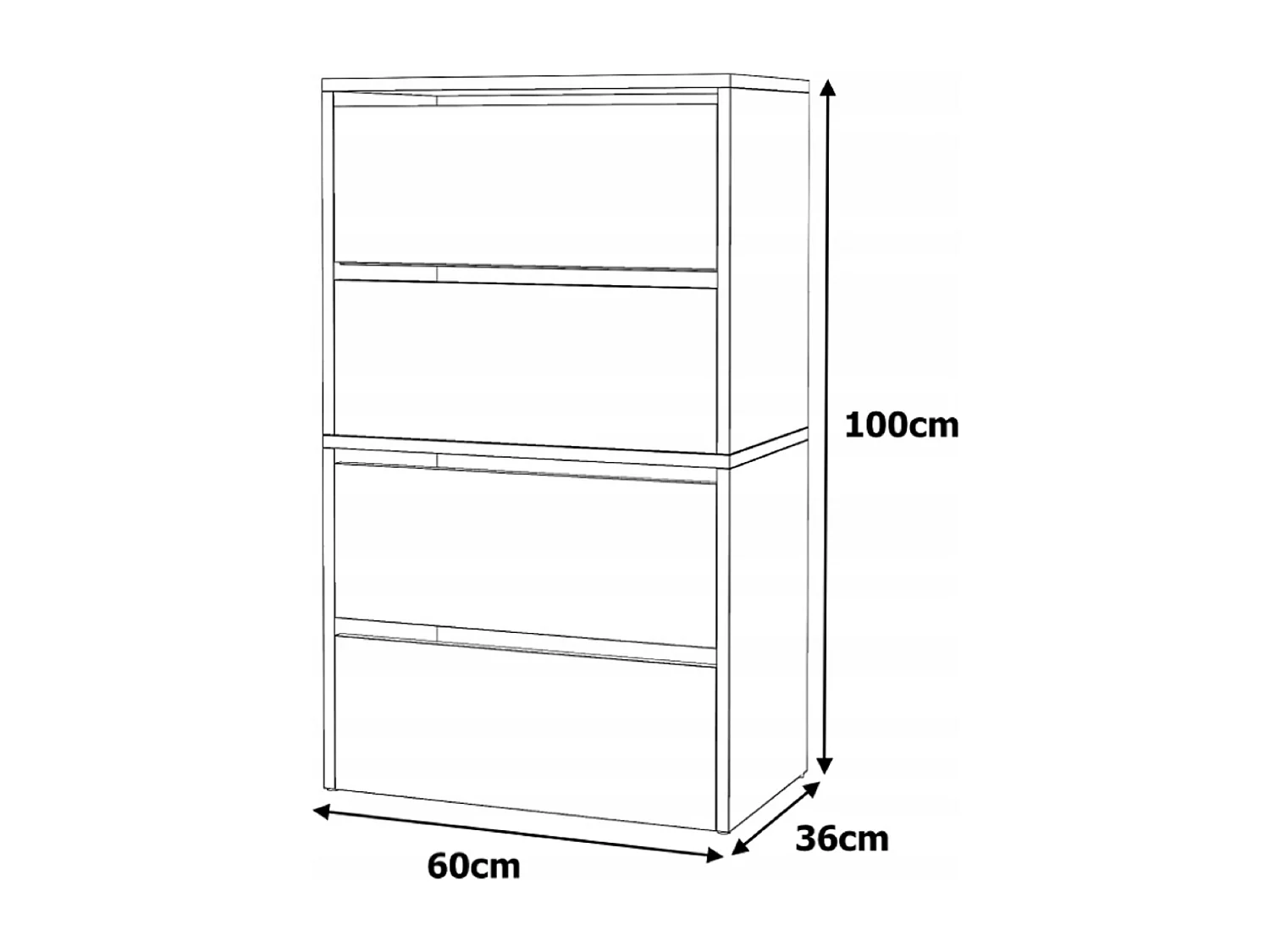 Meuble à Chaussures Gris Chêne Wotan 60x30x100cm- 10 paires – Étagère de Rangement Entrée Style Loft