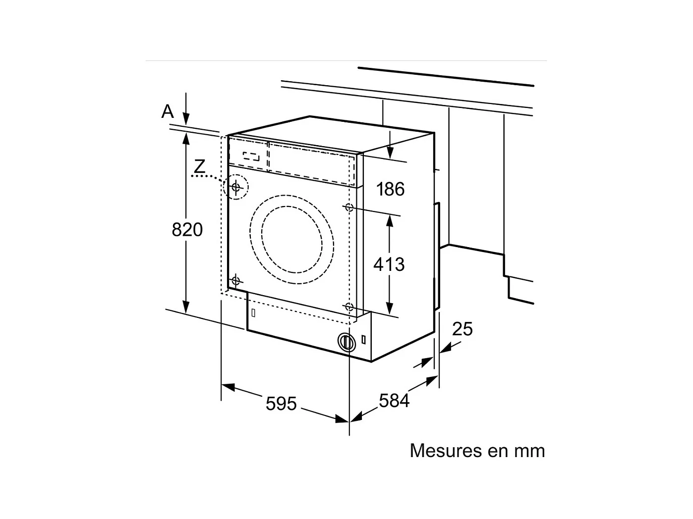 Siemens Lave-linge séchant intégrable 7/4kg 1400 tours/min - WK14D543FR