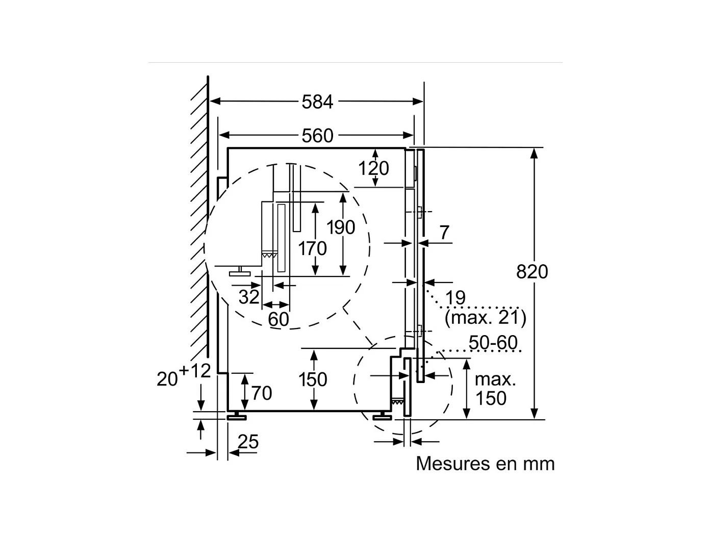Siemens Lave-linge séchant intégrable 7/4kg 1400 tours/min - WK14D543FR