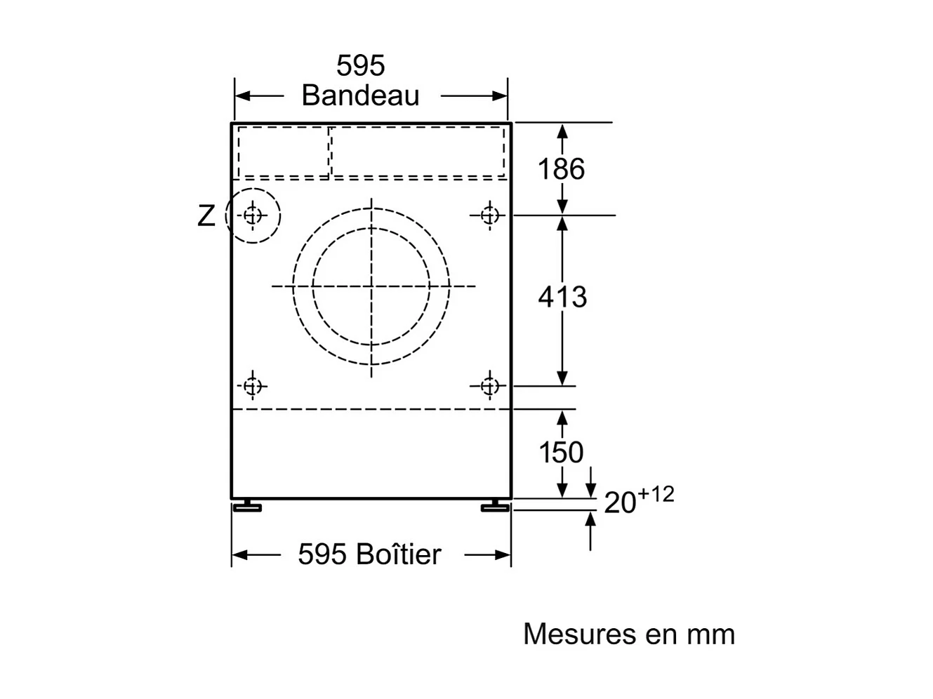 Siemens Lave-linge séchant intégrable 7/4kg 1400 tours/min - WK14D543FR