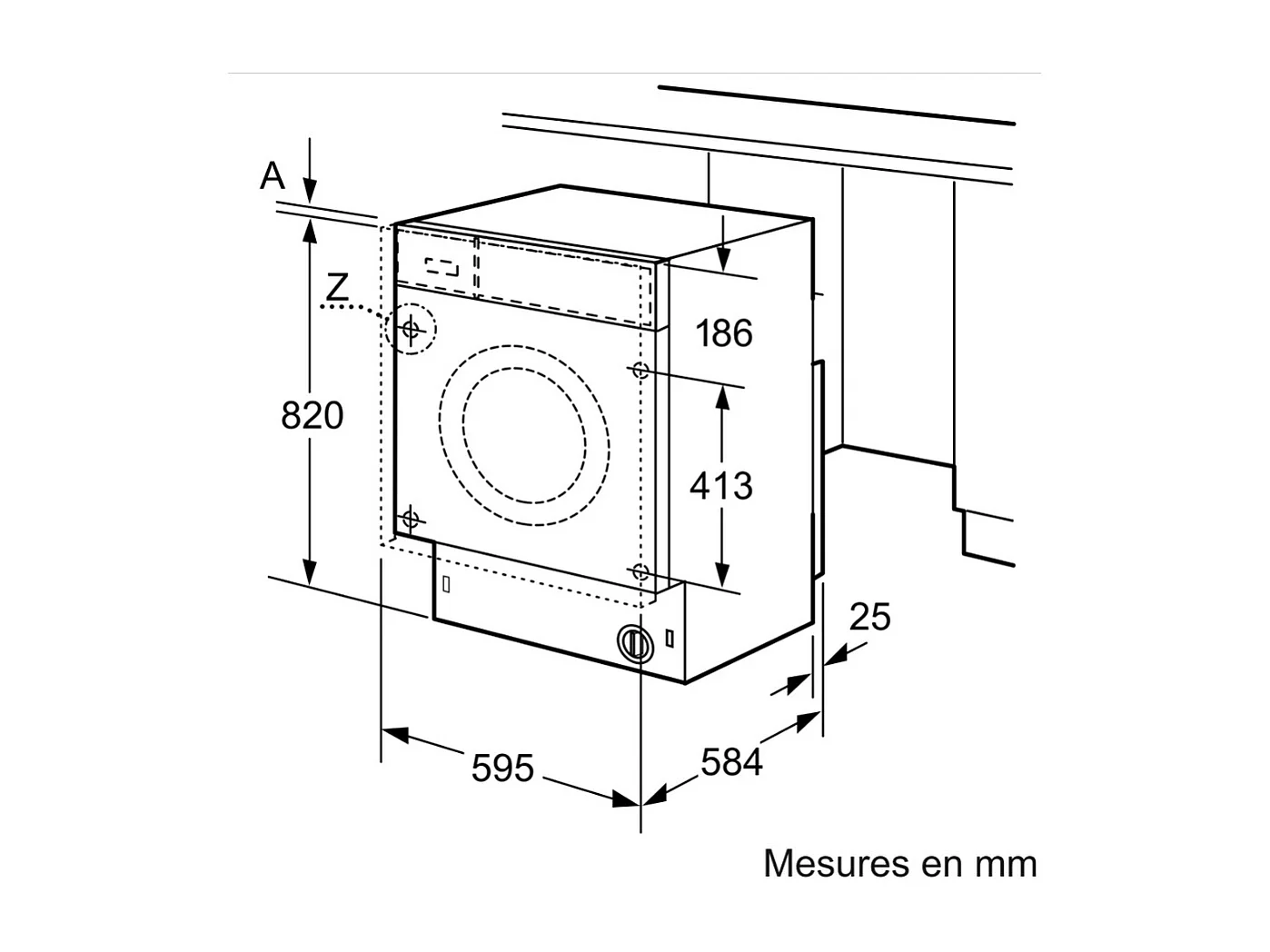 Siemens Lave-linge séchant intégrable 7/4kg 1400 tours/min - WK14D543FR