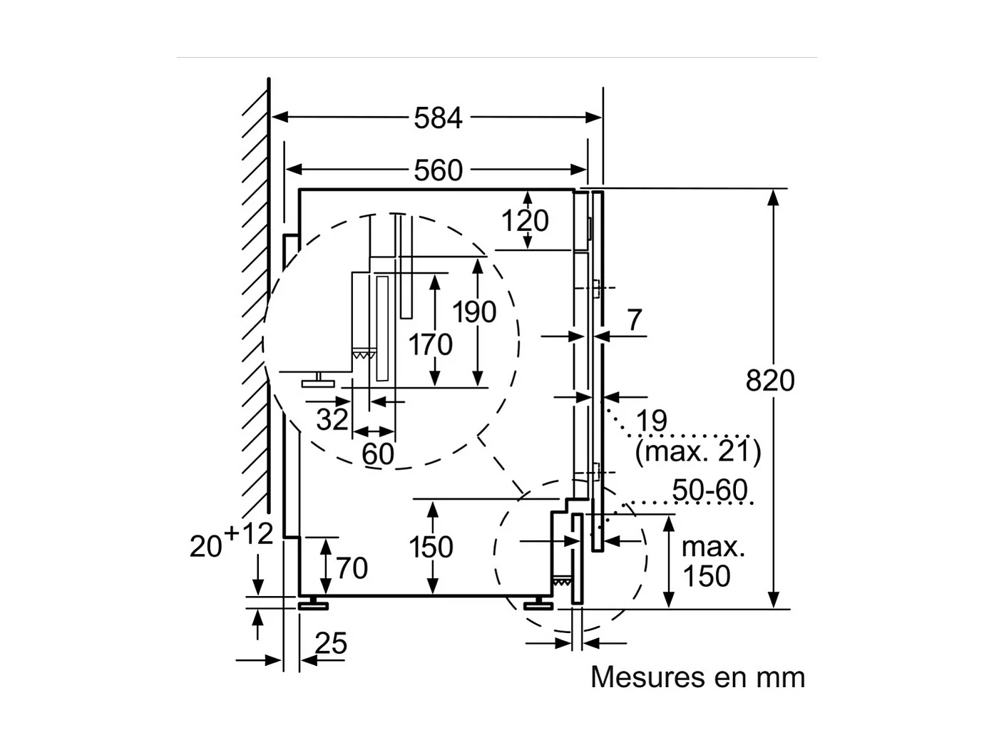Siemens Lave-linge séchant intégrable 7/4kg 1400 tours/min - WK14D543FR
