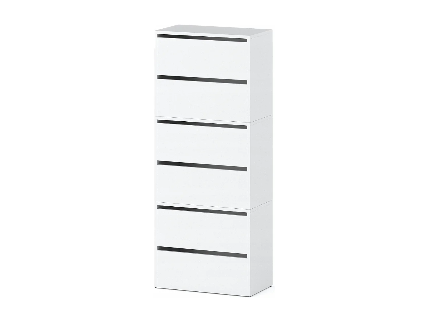 Meuble à Chaussures Étroit  Blanc Mat  60x36x150cm – Étagère Rangement Entrée