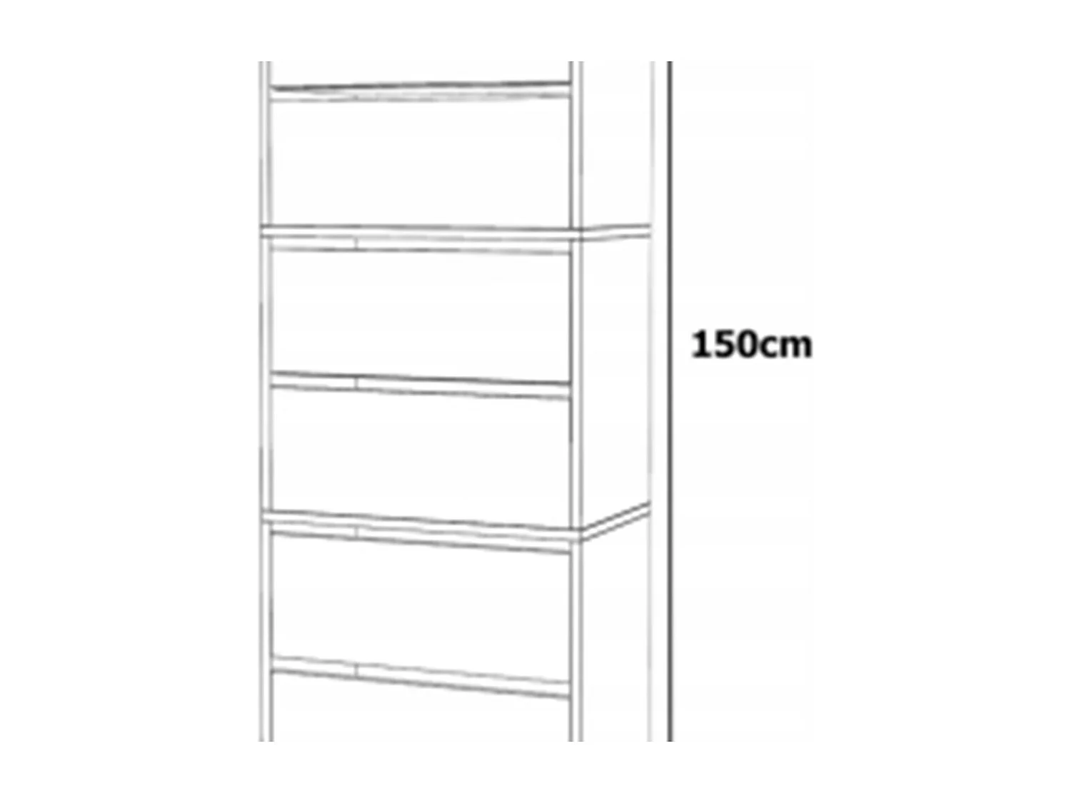 Meuble à Chaussures Étroit Chêne Sonoma 60x36x150cm – Étagère Rangement Entrée