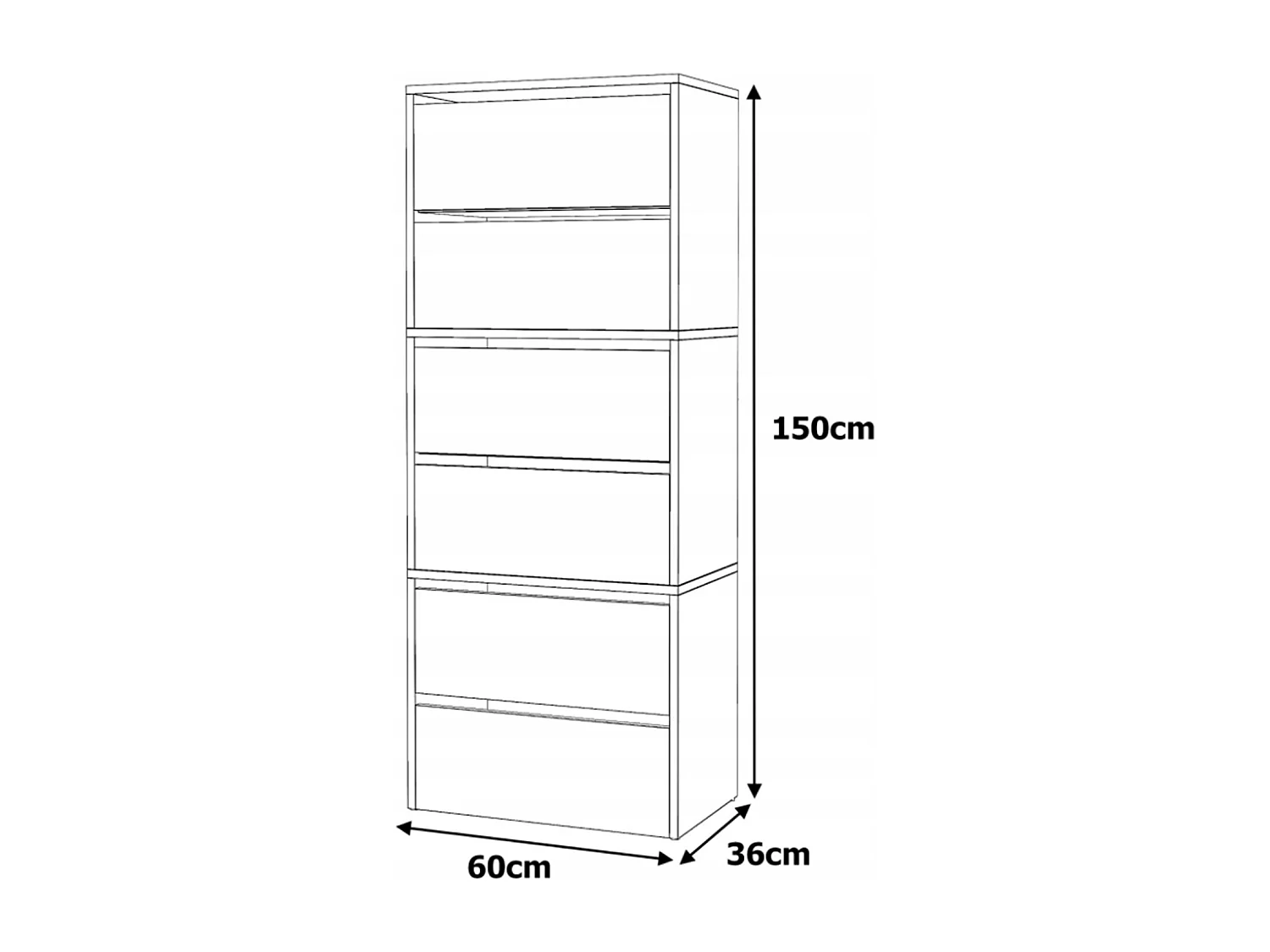 Mueble Zapatero Roble Sonoma 60x36x150 cm – Estantería de Almacenamiento para la Entrada Estilo Loft