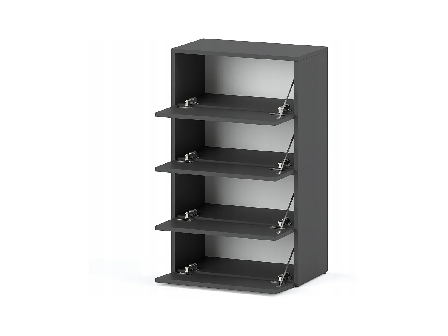 Meuble à Chaussures Gris 60x30x100cm -10 paires – Étagère de Rangement Entrée Style Loft