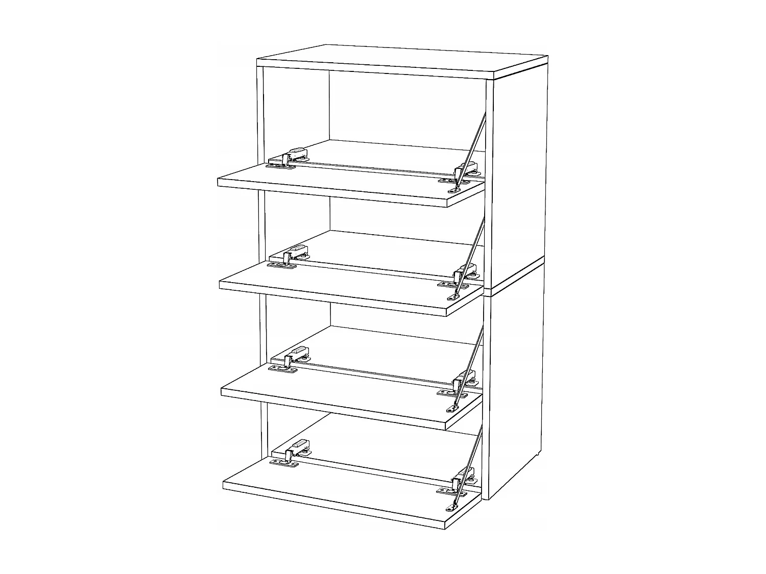 Meuble à Chaussures Gris 60x30x100cm -10 paires – Étagère de Rangement Entrée Style Loft