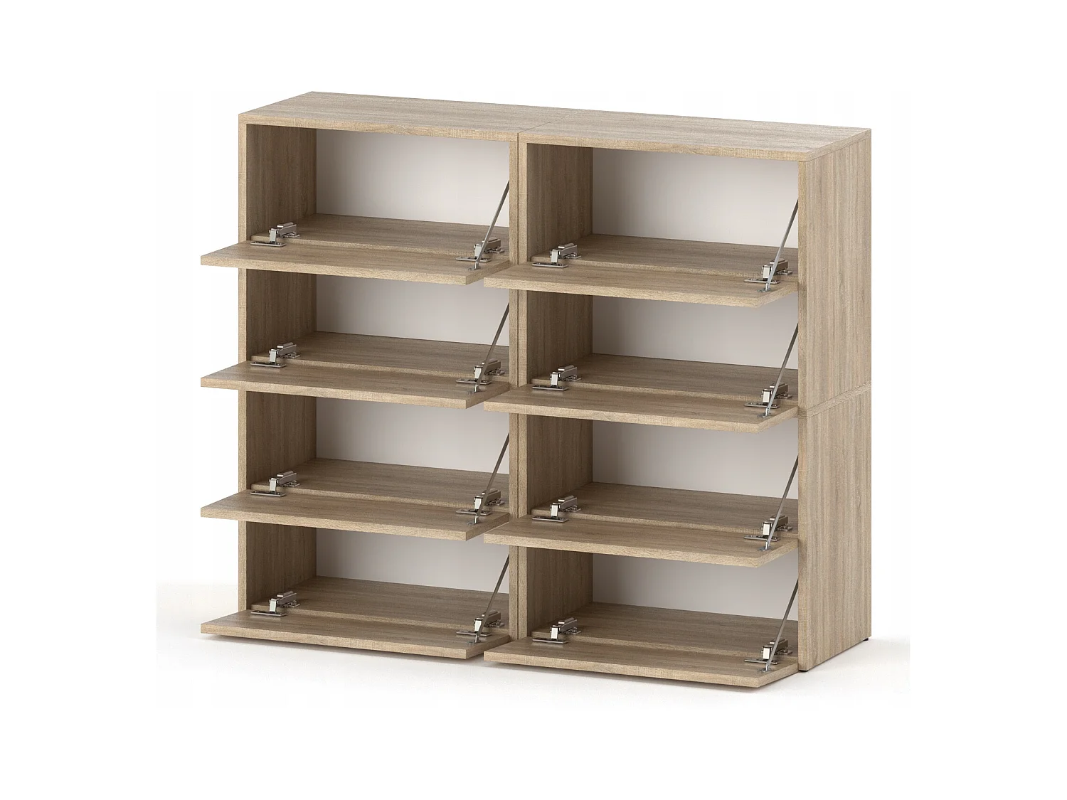 Grand Meuble à Chaussures 120x36x100 cm Chêne Sonoma 20paires– Haut Rangement Étagère pour Entrée