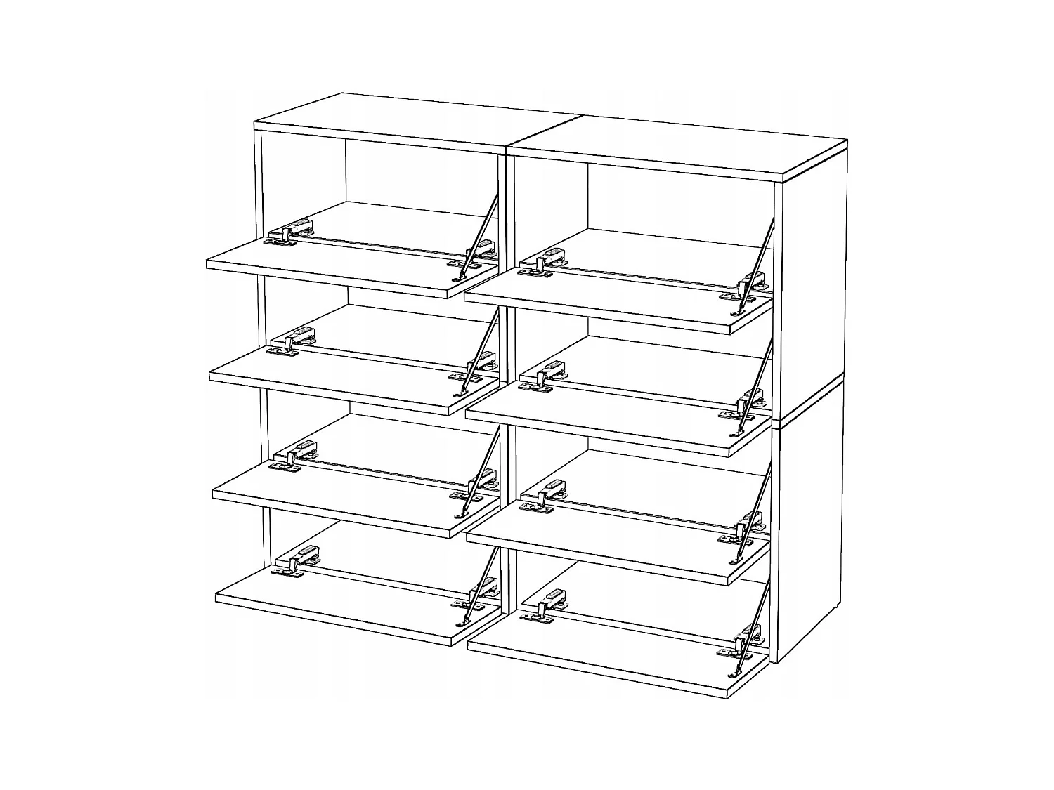 Grand Meuble à Chaussures 120x36x100 cm Chêne Sonoma 20paires– Haut Rangement Étagère pour Entrée
