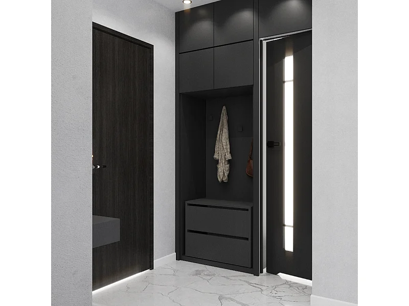 Meuble à Chaussures 60x36x50 cm Gris  5paires– Petit Rangement Étagère pour Entrée