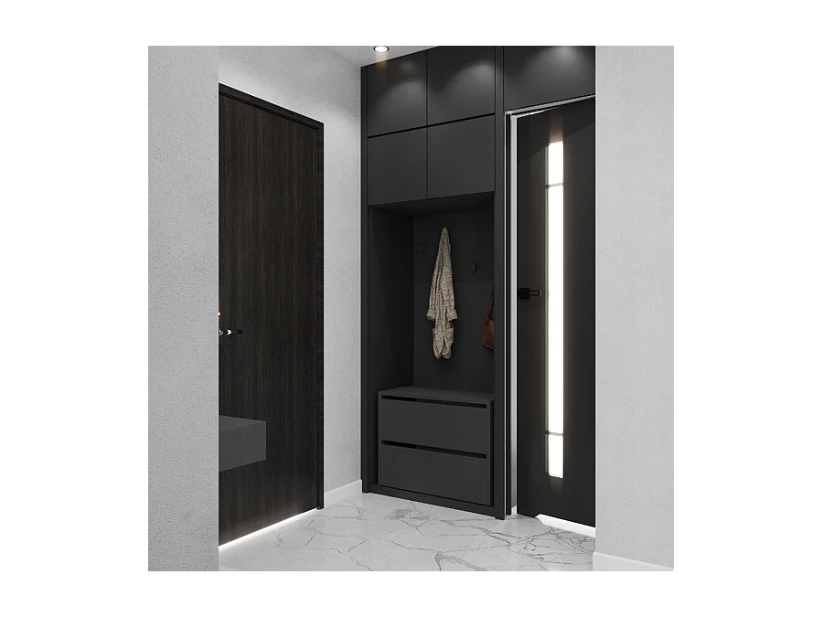 Meuble à Chaussures 60x36x50 cm Gris  5paires– Petit Rangement Étagère pour Entrée