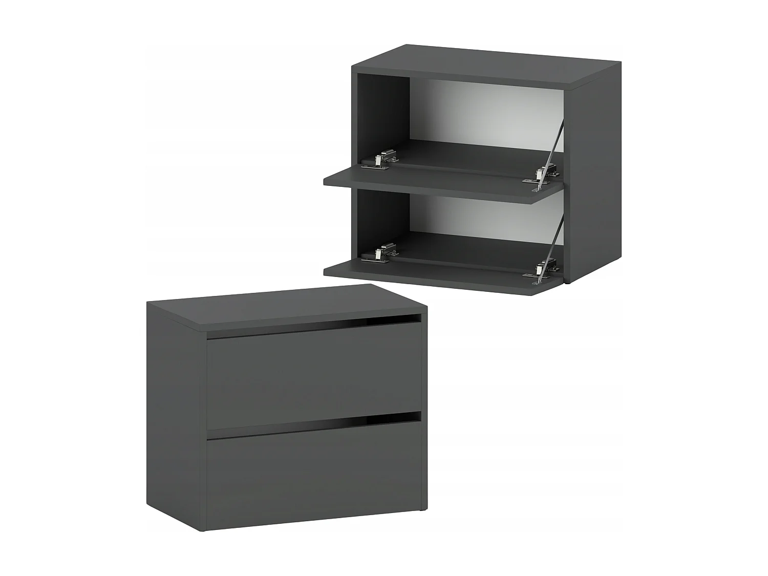 Meuble à Chaussures 60x36x50 cm Gris  5paires– Petit Rangement Étagère pour Entrée