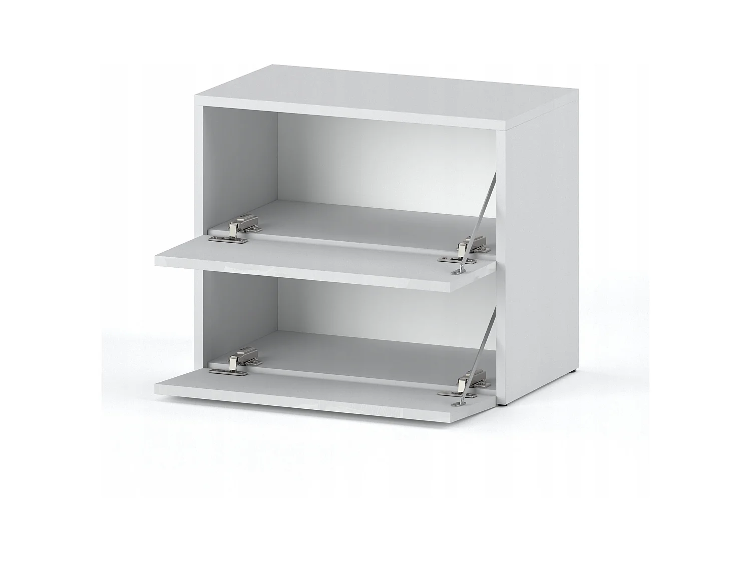 Meuble à Chaussures 60x36x50 cm Blanc Brillant  5paires– Petit Rangement Étagère pour Entrée