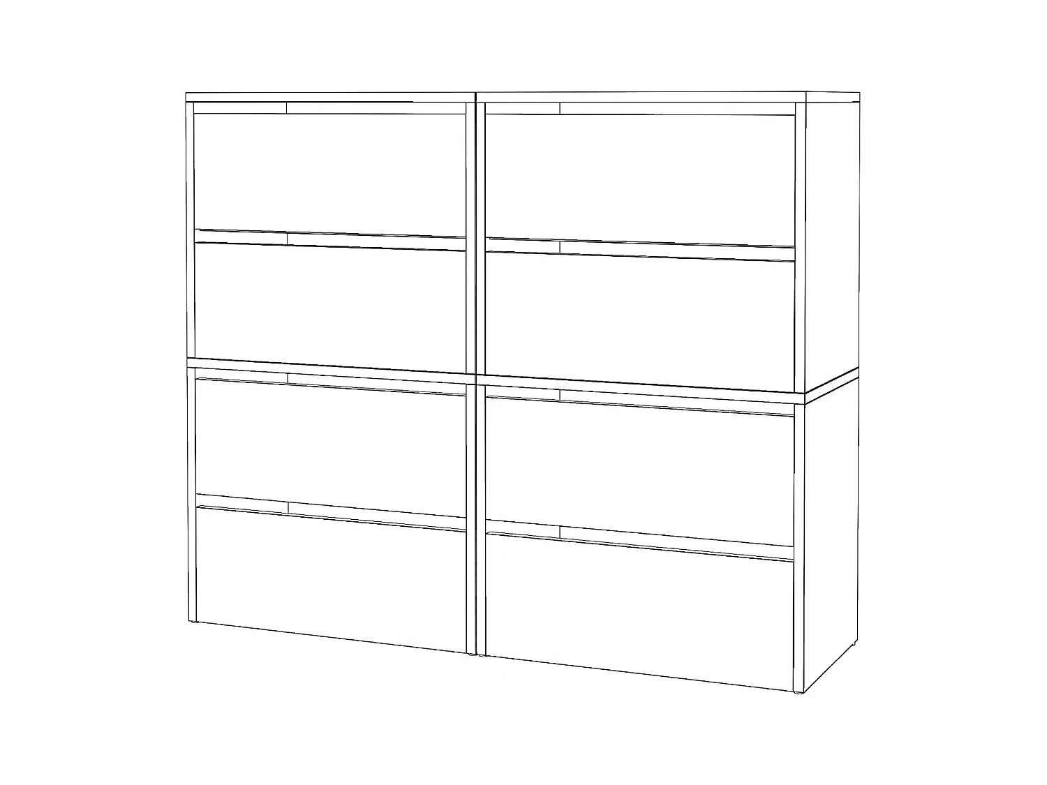 Grand Meuble à Chaussures 120x36x100 cm Blanc+ Chêne Sonoma 20paires– Haut Rangement Étagère pour Entrée