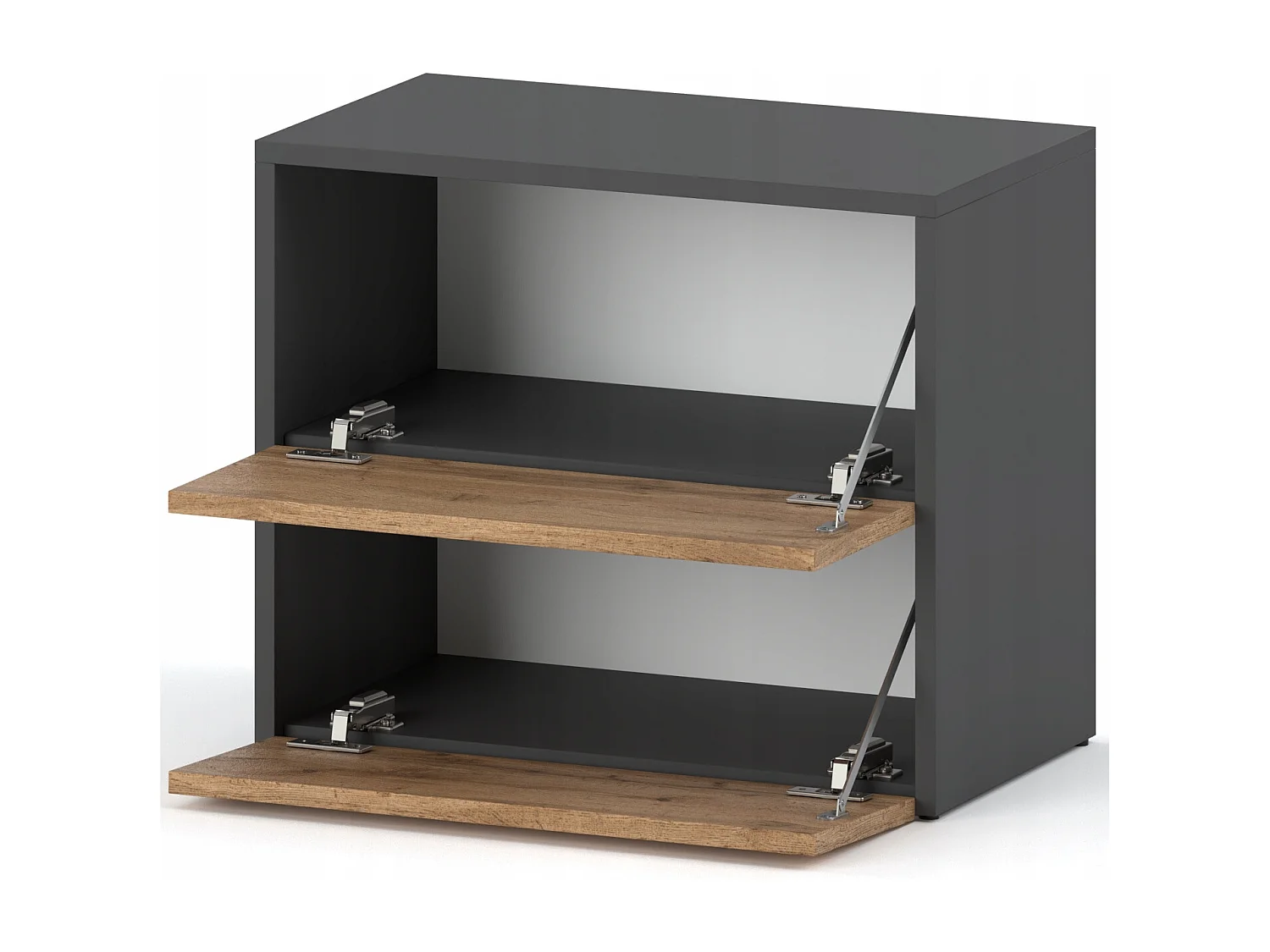 Meuble à Chaussures 60x36x50 cm Gris Chêne Wotan 5paires– Petit Rangement Étagère pour Entrée