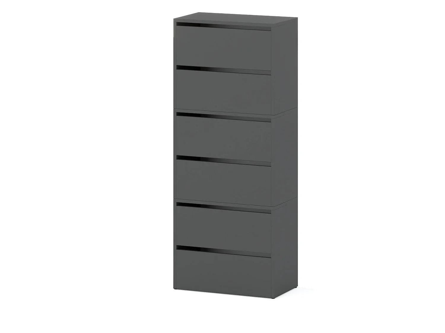 Meuble à Chaussures Étroit Gris 60x36x150cm 15 paires  – Étagère Rangement Entrée