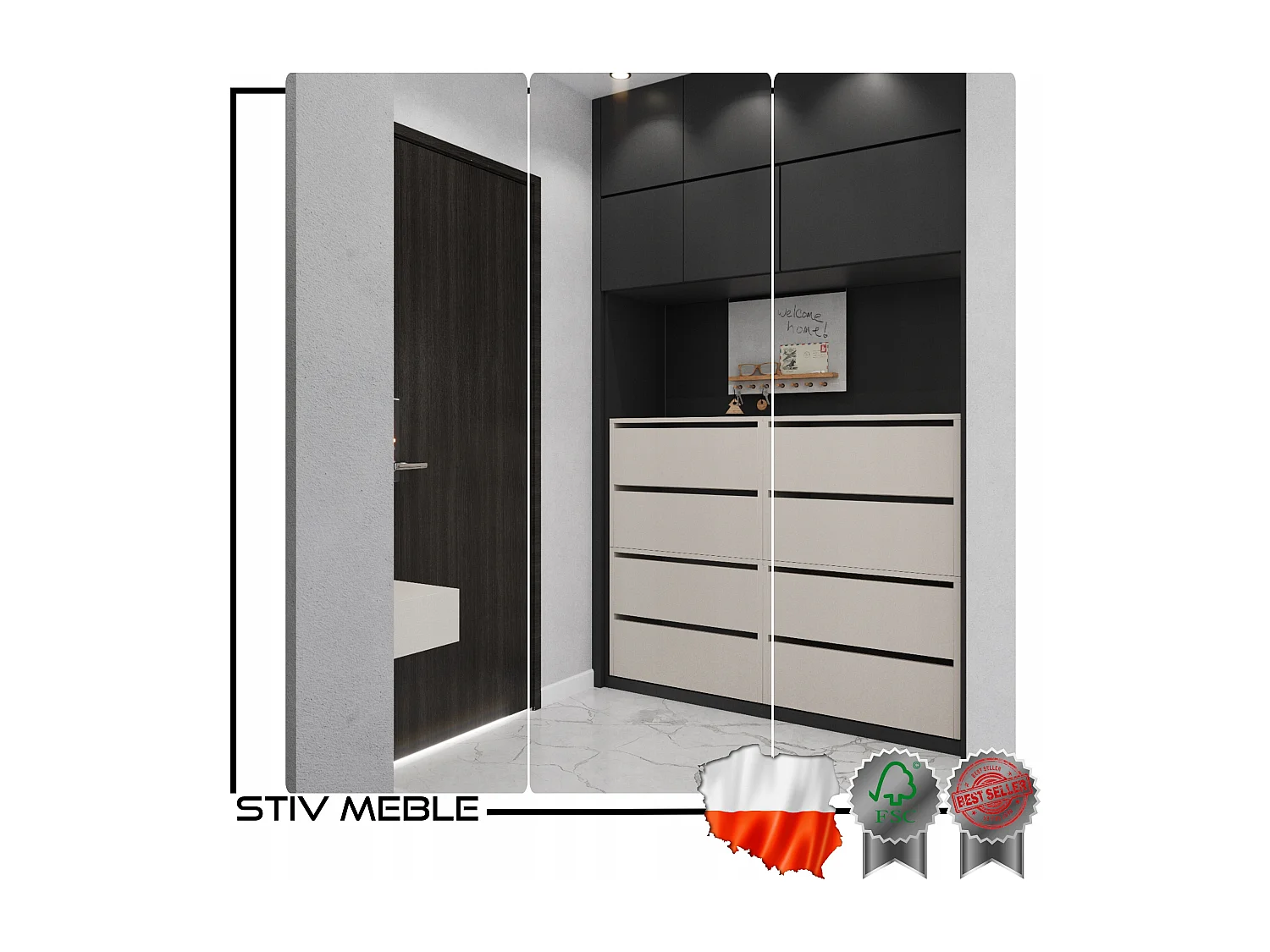 Grand Meuble à Chaussures 120x36x100cm-20paires  Cachemire – Haut Rangement Étagère pour Entrée