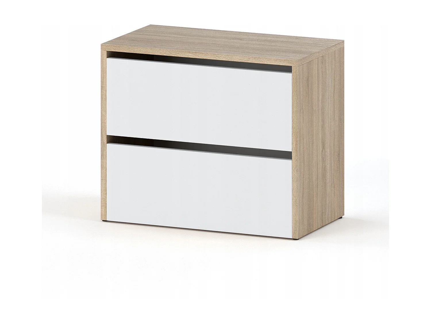 Meuble à Chaussures 60x36x50 cm Chêne Sonoma+ Blanc 5paires– Petit Rangement Étagère pour Entrée