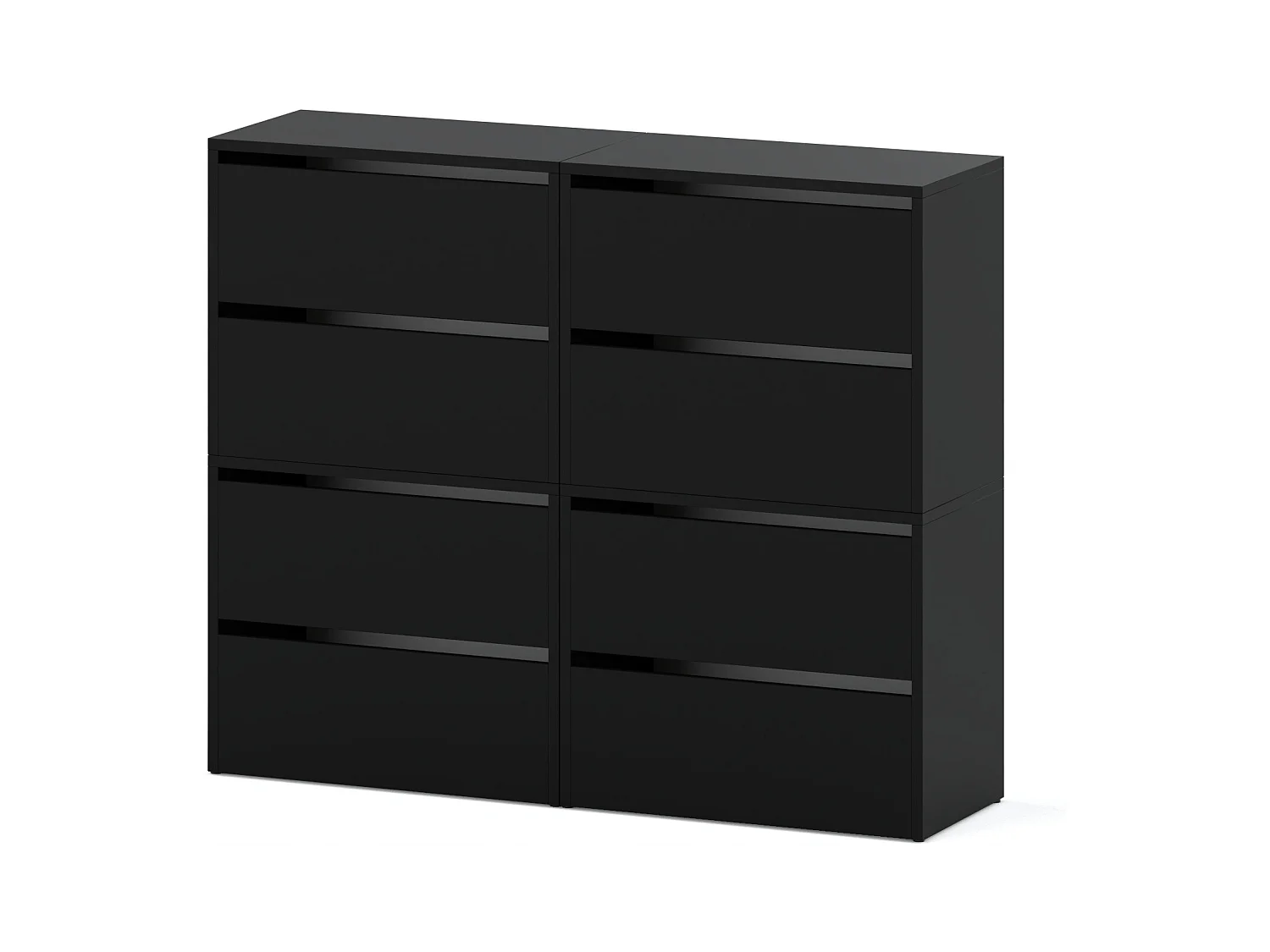 Grand Meuble à Chaussures 120x36x100 cm Noir 20paires– Haut Rangement Étagère pour Entrée