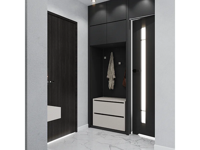 Meuble à Chaussures 60x36x50 cm Cachemire 5paires– Petit Rangement Étagère pour Entrée