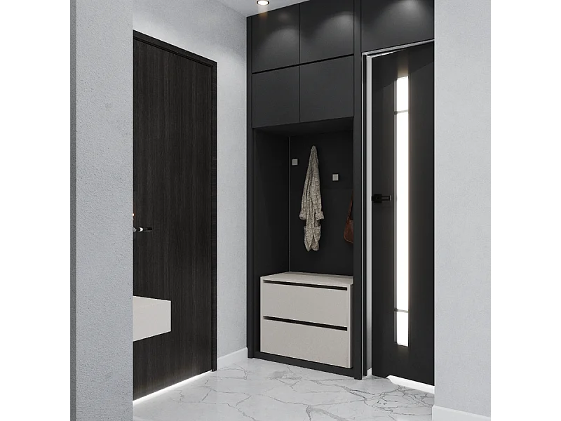 Meuble à Chaussures 60x36x50 cm Cachemire 5paires– Petit Rangement Étagère pour Entrée