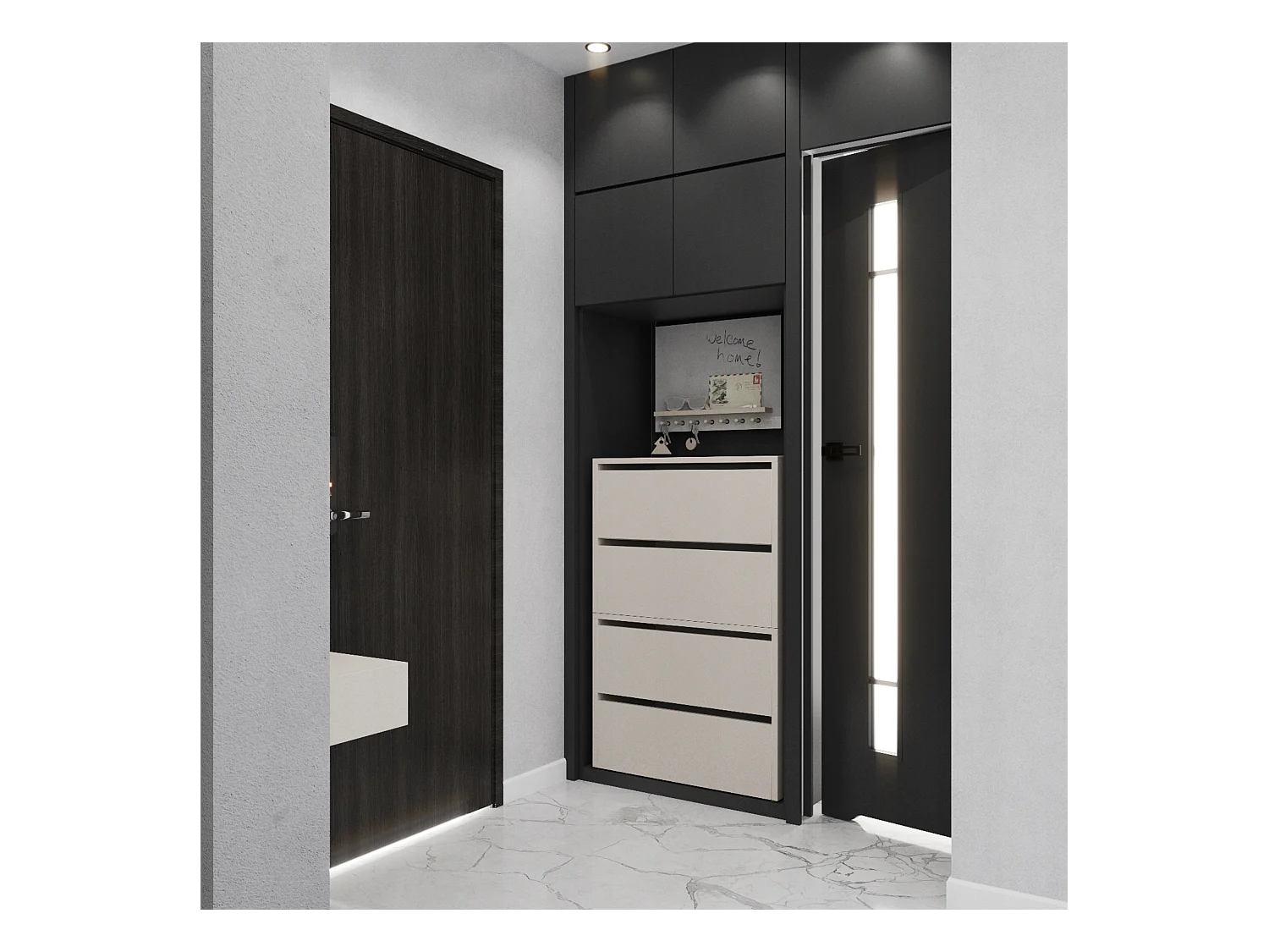 Meuble à Chaussures Étroit Cachemire 60x30x100cm – 10 paires Étagère Rangement Entrée