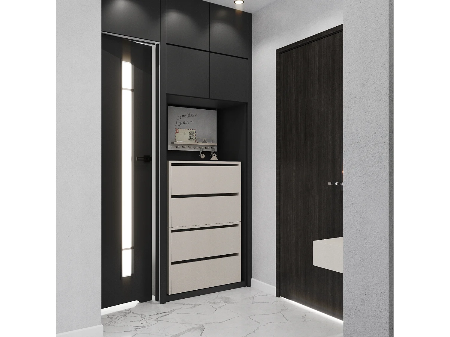 Meuble à Chaussures Étroit Cachemire 60x30x100cm – 10 paires Étagère Rangement Entrée