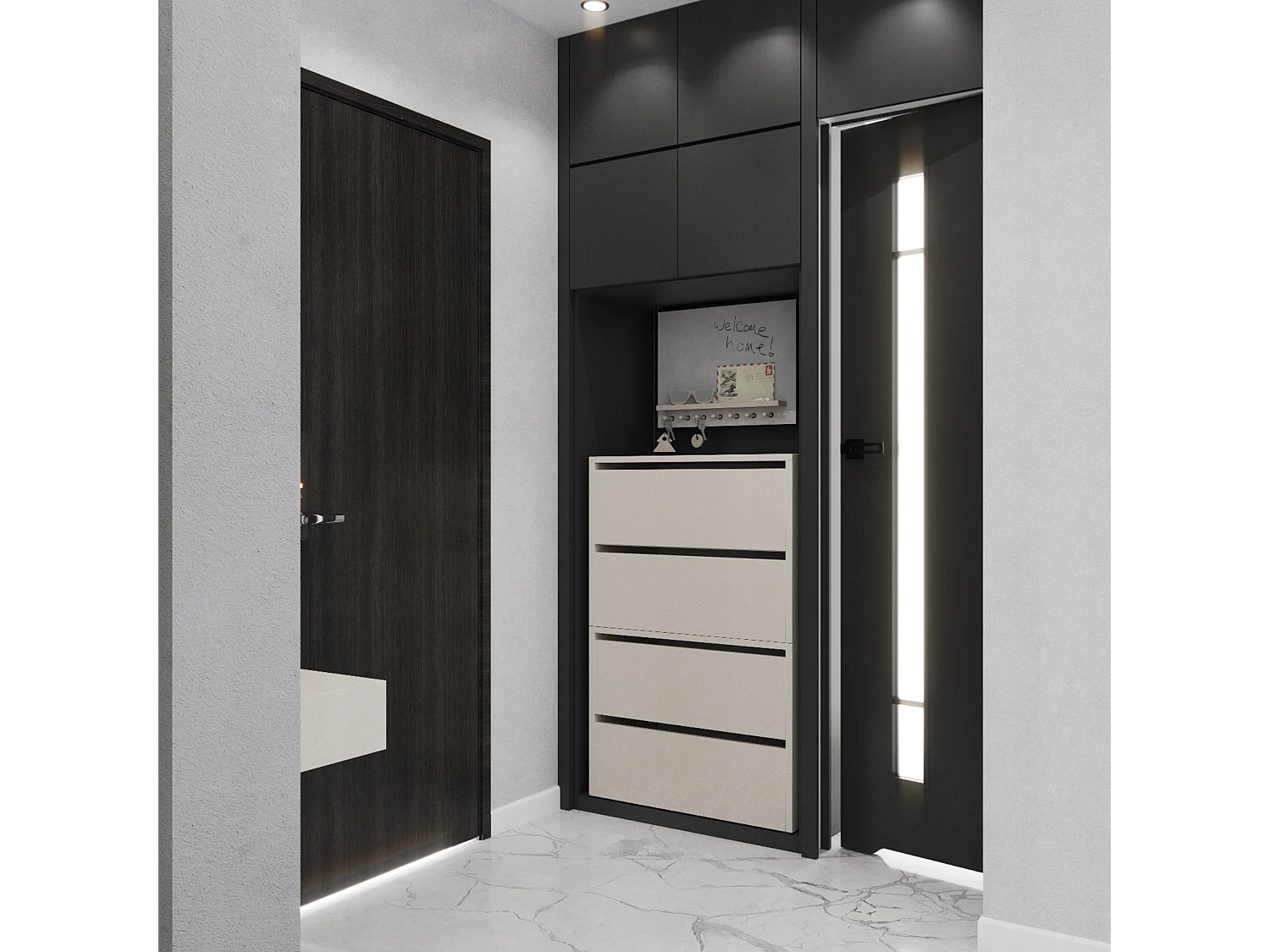 Meuble à Chaussures Étroit Cachemire 60x30x100cm – 10 paires Étagère Rangement Entrée