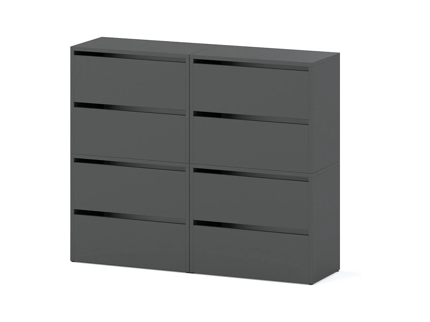 Grand Meuble à Chaussures 120x36x100 cm Gris  20paires– Haut Rangement Étagère pour Entrée