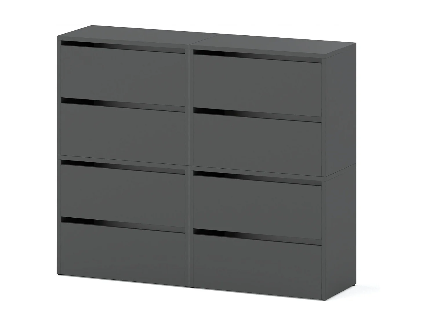 Grand Meuble à Chaussures 120x36x100 cm Gris  20paires– Haut Rangement Étagère pour Entrée