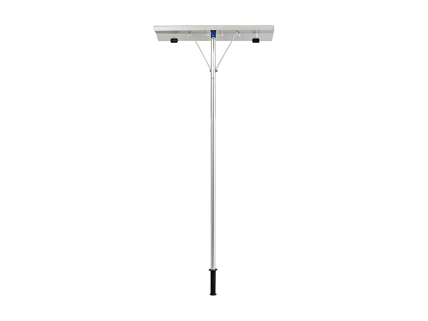 Râteau de Toit à Neige Extensible 160-610CM Déneigement de Toit en Aluminium avec Lame 66 cm 5 Sections Poignée Antidérapante et 2 Rouleaux