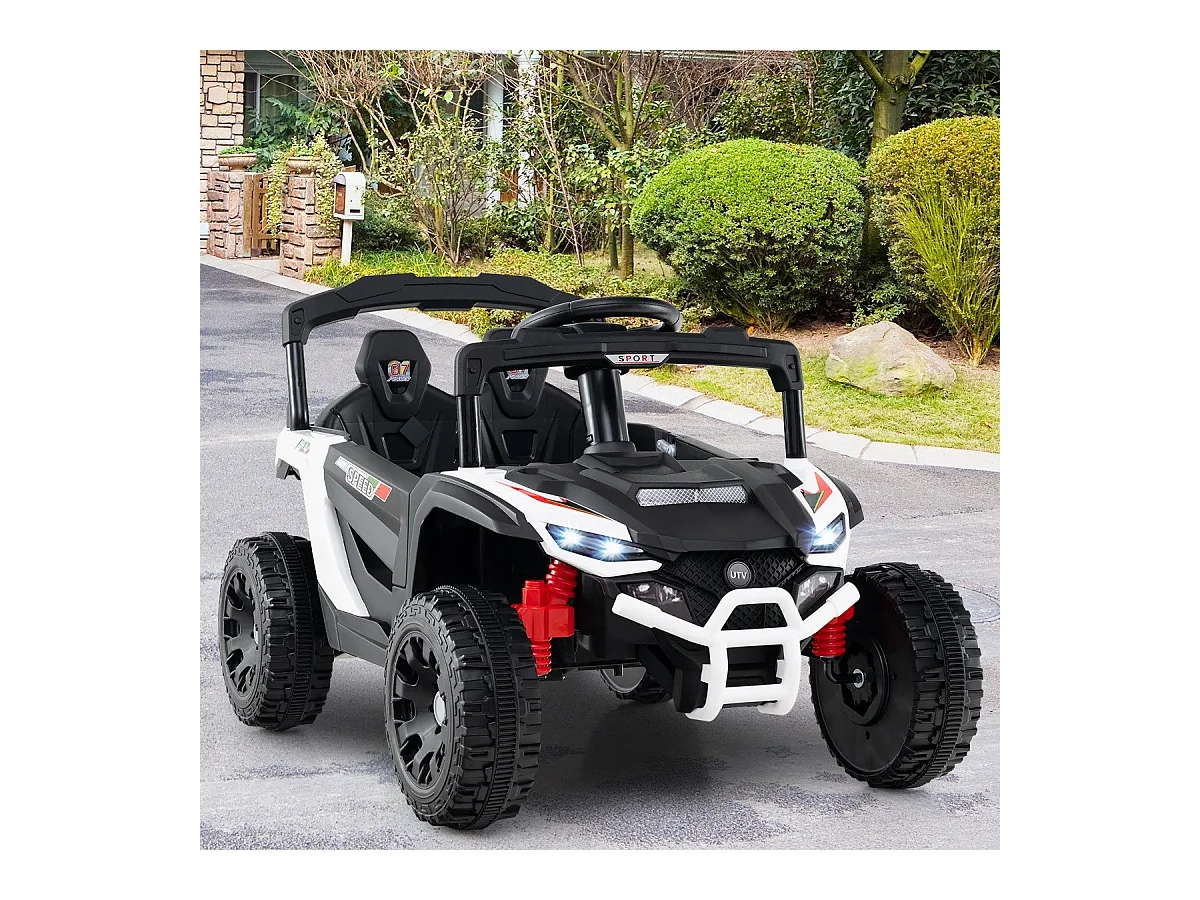 Bambini 12V auto elettrica con telecomando elettrico UTV Truck Kids Car Kids Vehicle Bianco