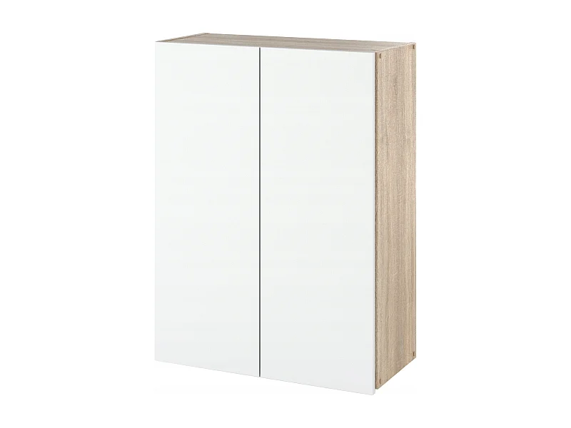 Armoire murale Chêne Sonoma Blanc 60 cm – Meuble haut et colonne pour salle de bain