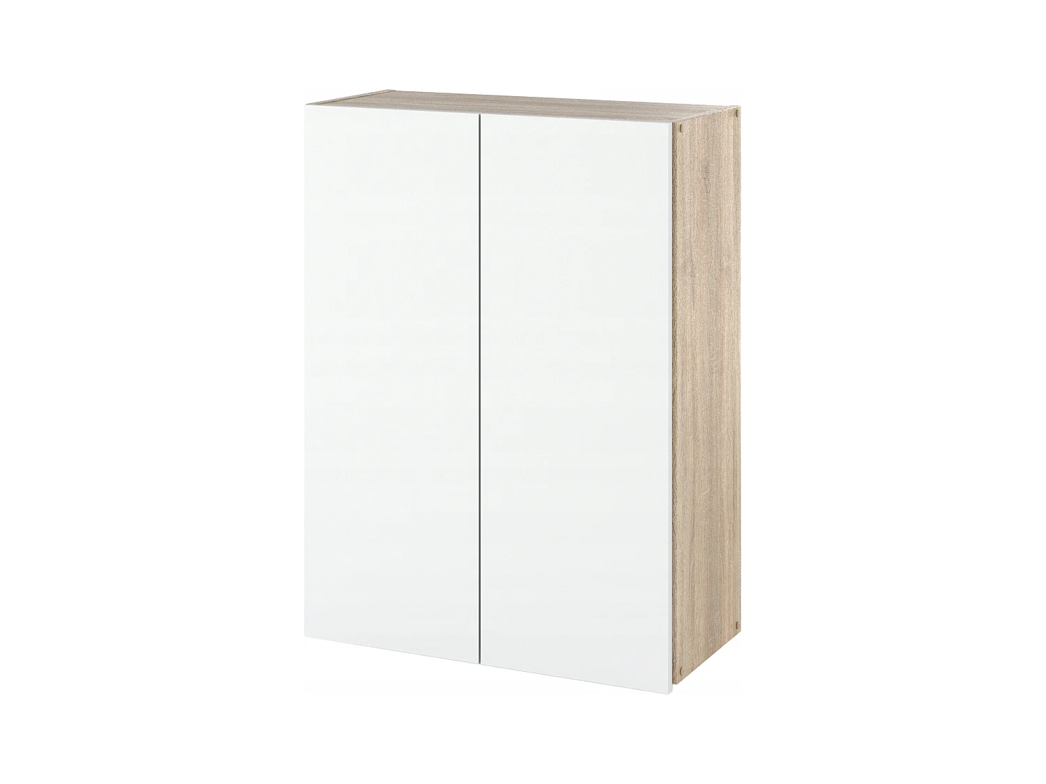 Armoire murale Chêne Sonoma Blanc 60 cm – Meuble haut et colonne pour salle de bain