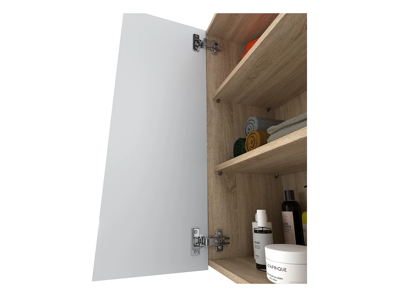 Armoire murale Chêne Sonoma Blanc 60 cm – Meuble haut et colonne pour salle de bain