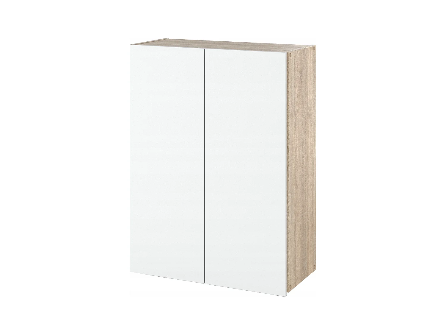 Armoire murale Chêne Sonoma Blanc 60 cm – Meuble haut et colonne pour salle de bain