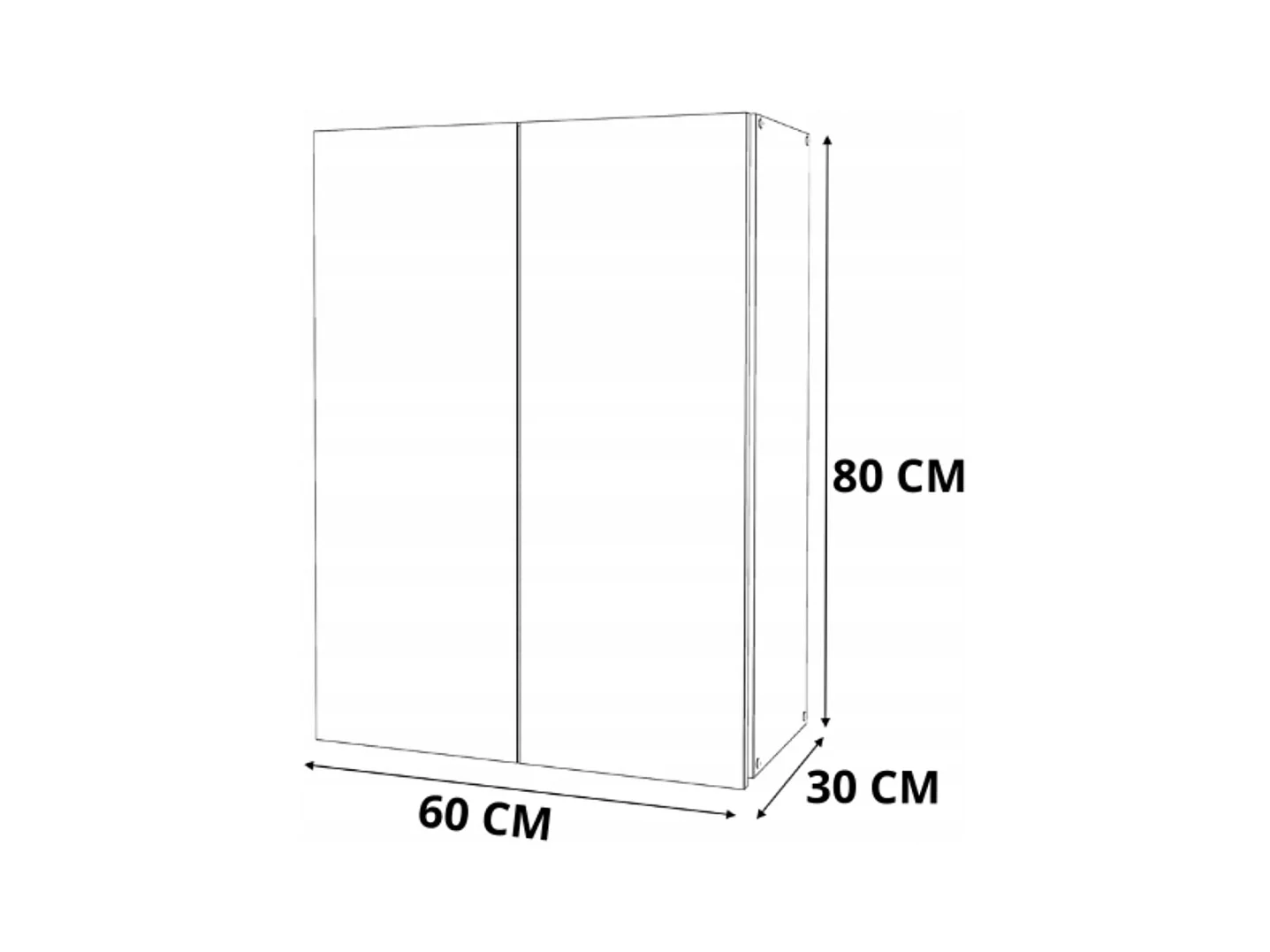 Armoire murale Chêne Sonoma Blanc 60 cm – Meuble haut et colonne pour salle de bain