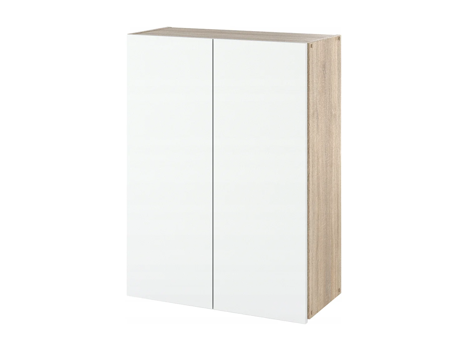 Armoire murale Chêne Sonoma Blanc 60 cm – Meuble haut et colonne pour salle de bain