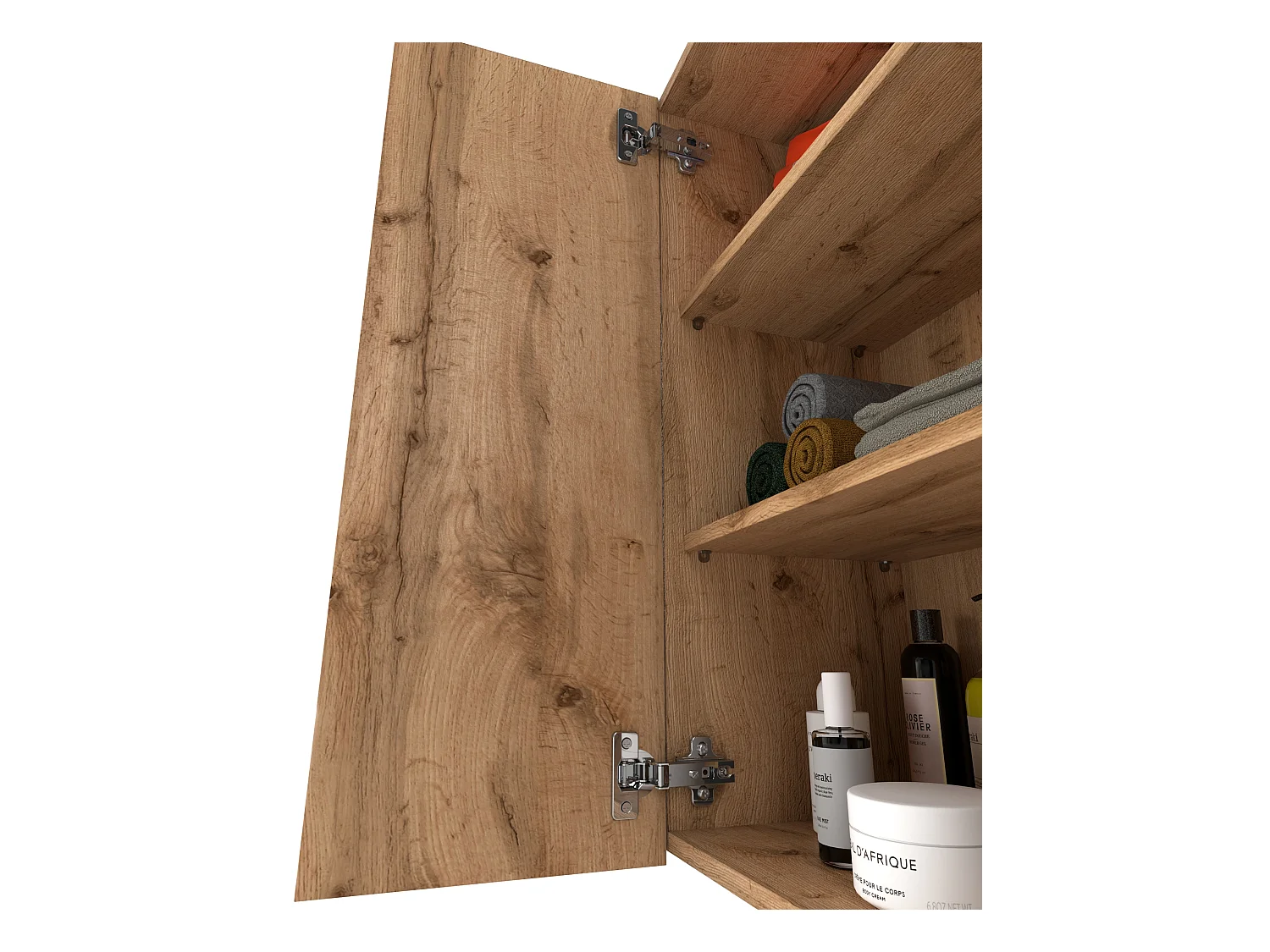 Armoire murale Chêne Wotan 60 cm – Meuble haut et colonne pour salle de bain