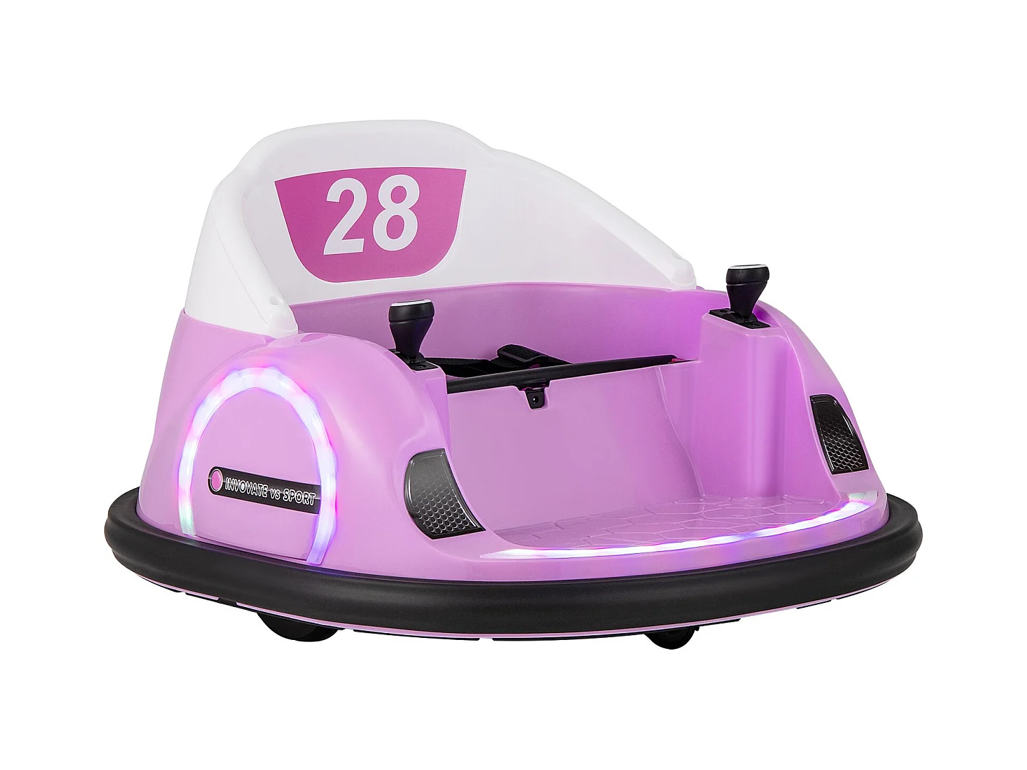 Autoscontro per bambini autoscontro elettrico con luci LED lampeggianti rosa